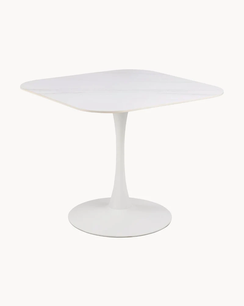 Tavolo da pranzo con piano in ceramica effetto venato Malta