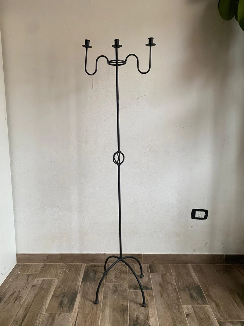 porta candele ferro