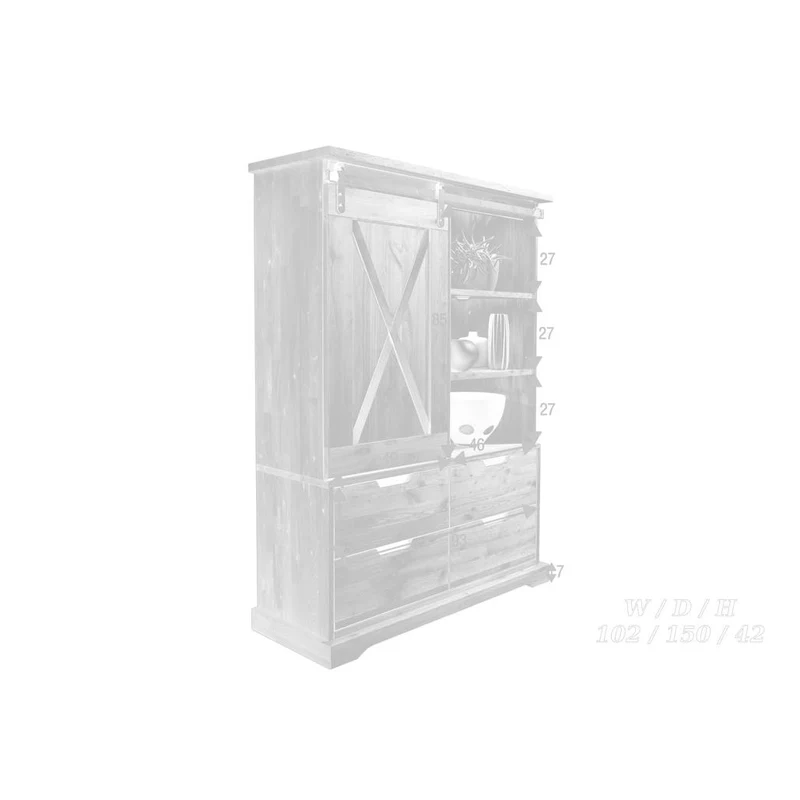 Vetrina in Rovere Oliato Nyks I WZ-0424