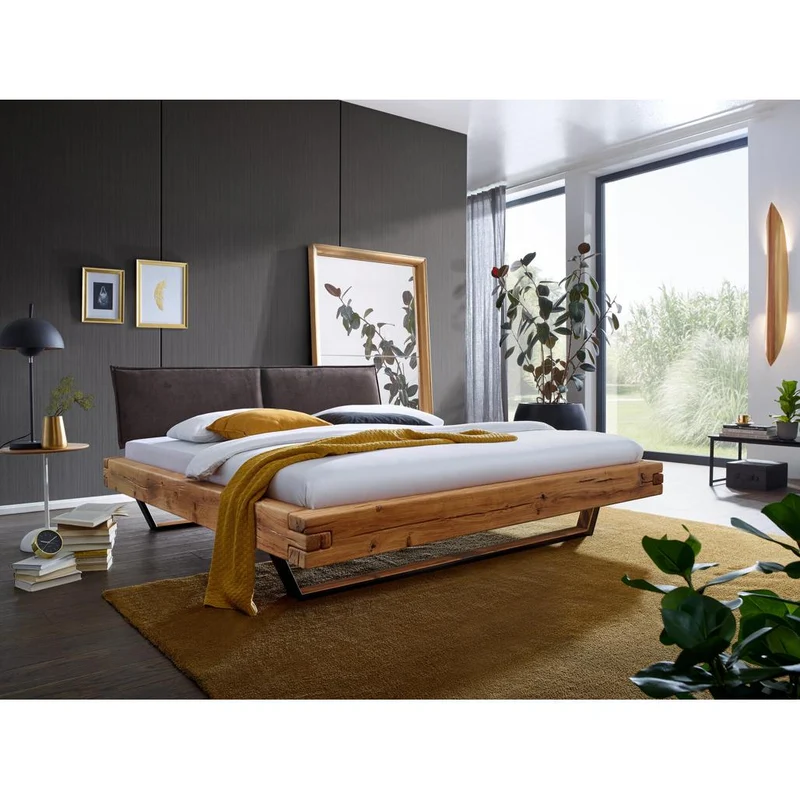 Letto Merak in Rovere: Bellezza Naturale e Stabilità per la Tua Camera