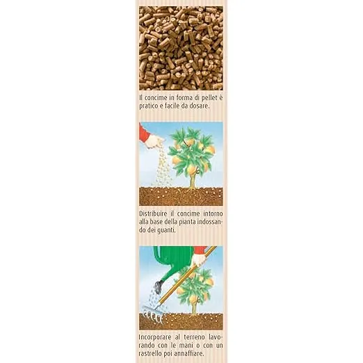 COMPO BIO Lupind’or plus 800 , concime organico naturale a base di lupini, per agrumi e sempreverdi Acidofile