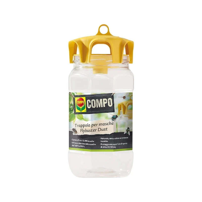 Trappola ecologica per mosche "Flybuster dust" esca insetticida Bio da 1 Lt