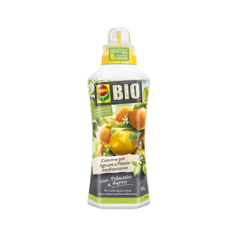 Concime liquido per agrumi e piante mediterranee fertilizzante per Limoni e Cycas 1 lt