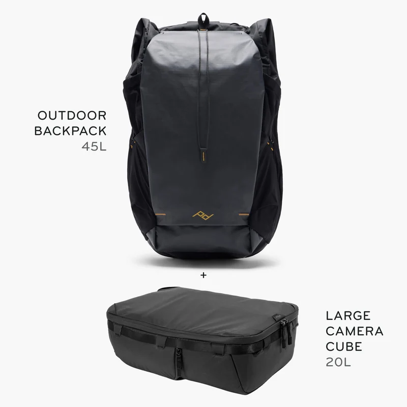 45L Outdoor Backpack + Bundle 1 | Black