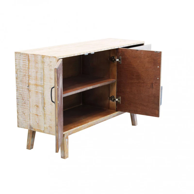 Mobile in legno "Felix" 3 cassetti e 2 ante in legno colorato, 126 x 40 x 78 h cm
