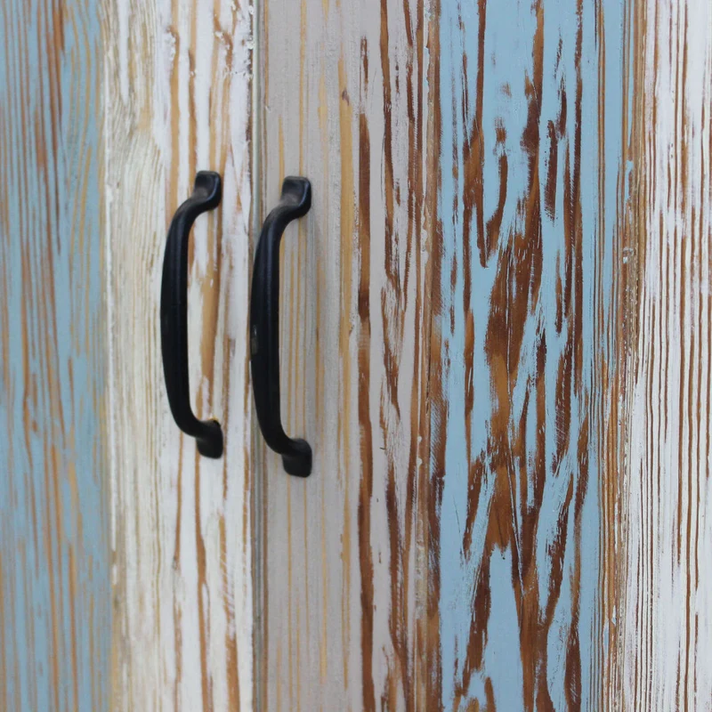 Mobile in legno "Alden" con 4 cassetti e 2 ante in legno colorato 78 x 39 x 93 h cm