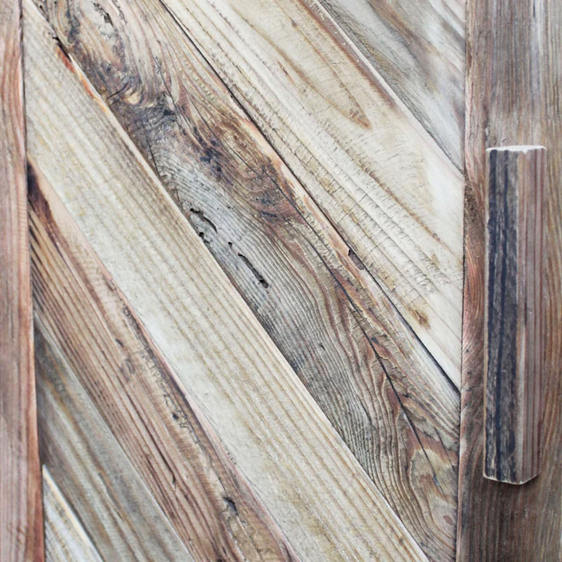 Mobile "Roland" con con 4 ante in legno di pino riciclato , 180 x 48 x 85 h