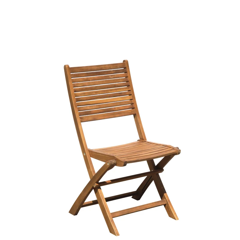 Sedia in Acacia Pieghevole CHL01: Design Naturale e Praticità