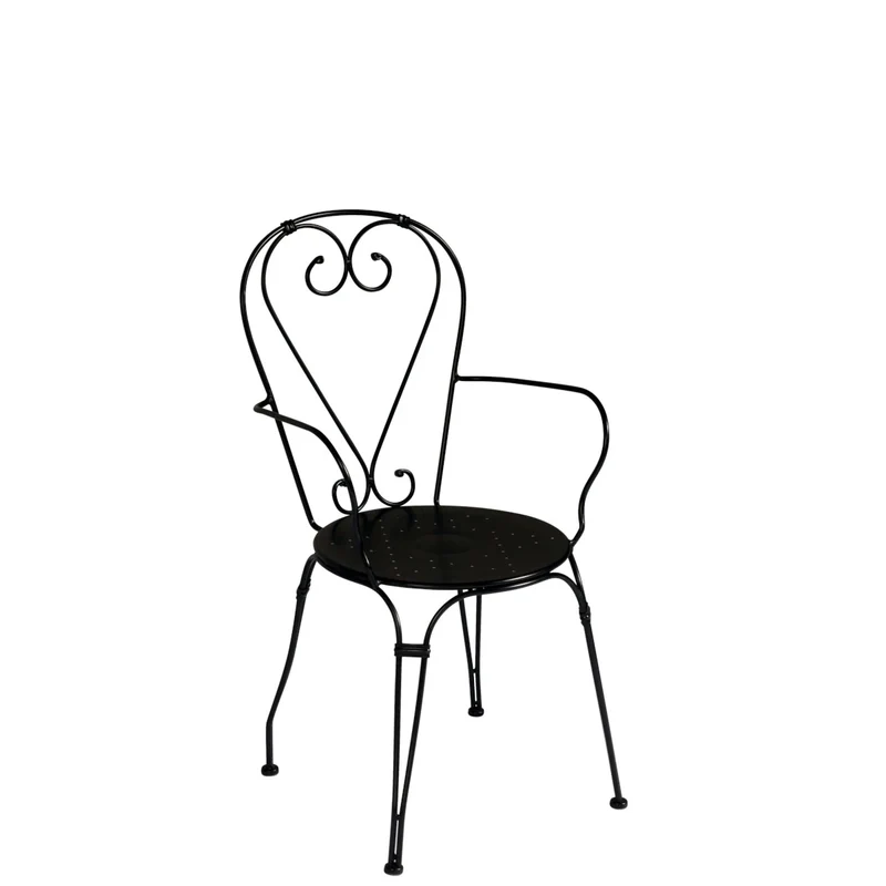 Sedia Stresa Antracite con Braccioli CHF04