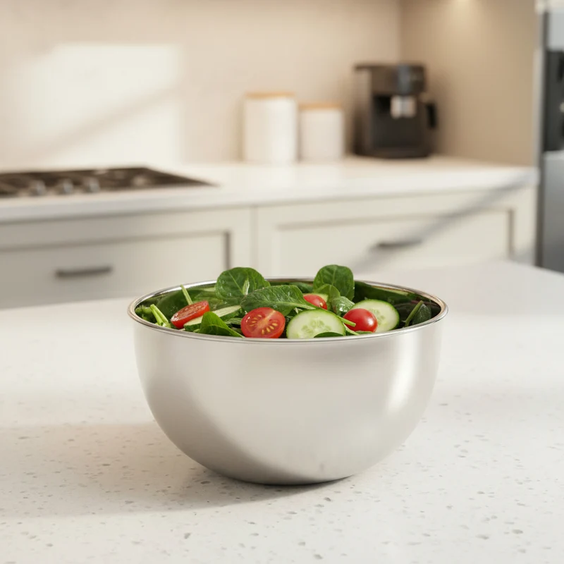 Ciotola scodella da cucina moderna in acciaio inox