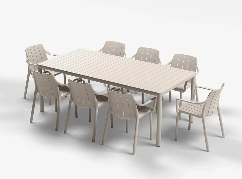 Sedia "Tiberina Bistrot" in polipropilene fiber-glass per giardino, bar e ristorante "Made in Italy"