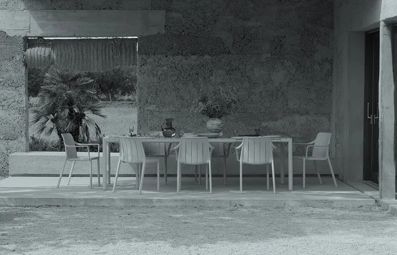Sedia "Tiberina Bistrot" in polipropilene fiber-glass per giardino, bar e ristorante "Made in Italy"