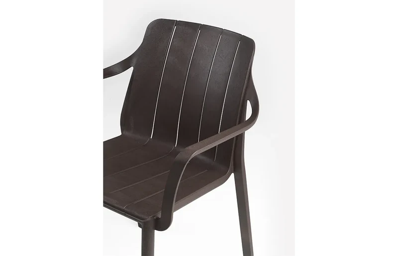 Sedia "Tiberina Bistrot" in polipropilene fiber-glass per giardino, bar e ristorante "Made in Italy"