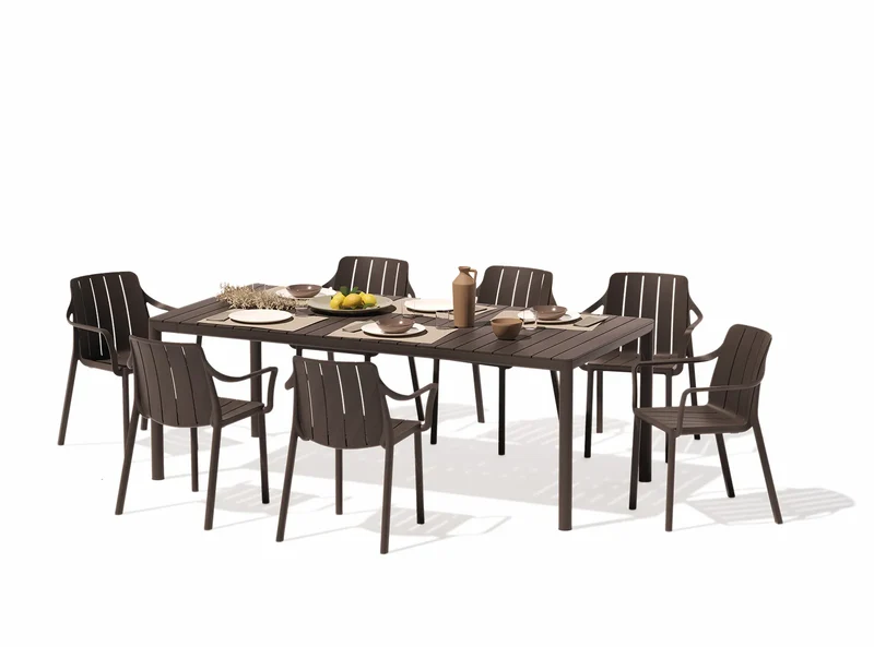 Sedia "Tiberina Bistrot" in polipropilene fiber-glass per giardino, bar e ristorante "Made in Italy"