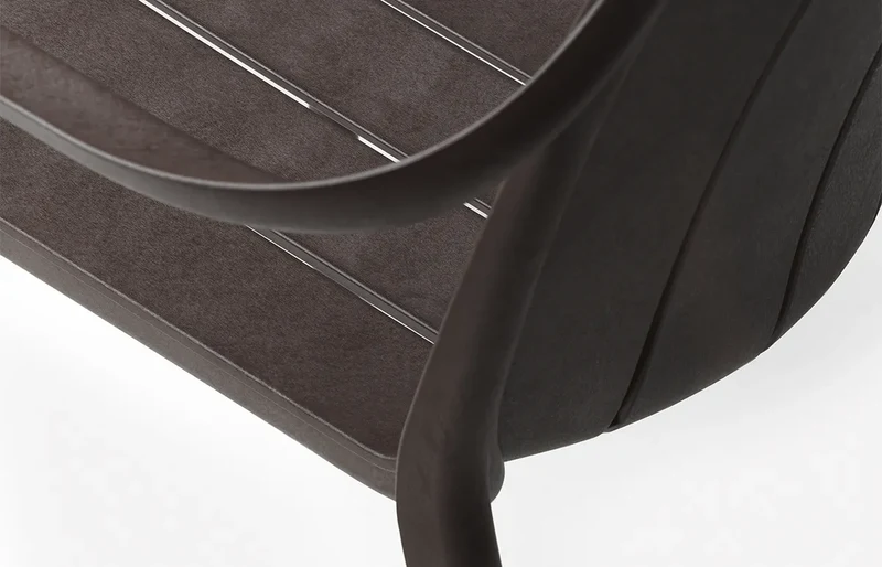 Poltrona "Tiberina Armchair" in polipropilene fiber-glass per giardino, bar e ristorante "Made in Italy"