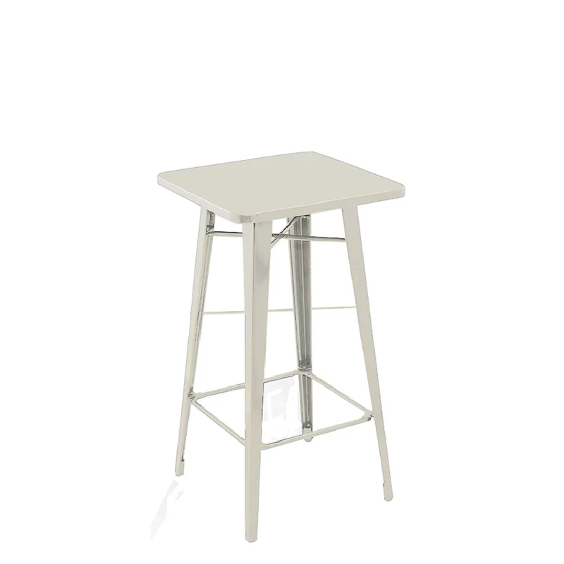 Tavolo Alto BT12G Lamiera Galvanizzata Silver