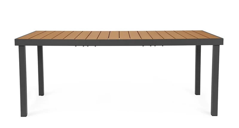 Tavolo "Niagara" struttura in alluminio verniciata a polvere piano in polywood per interni