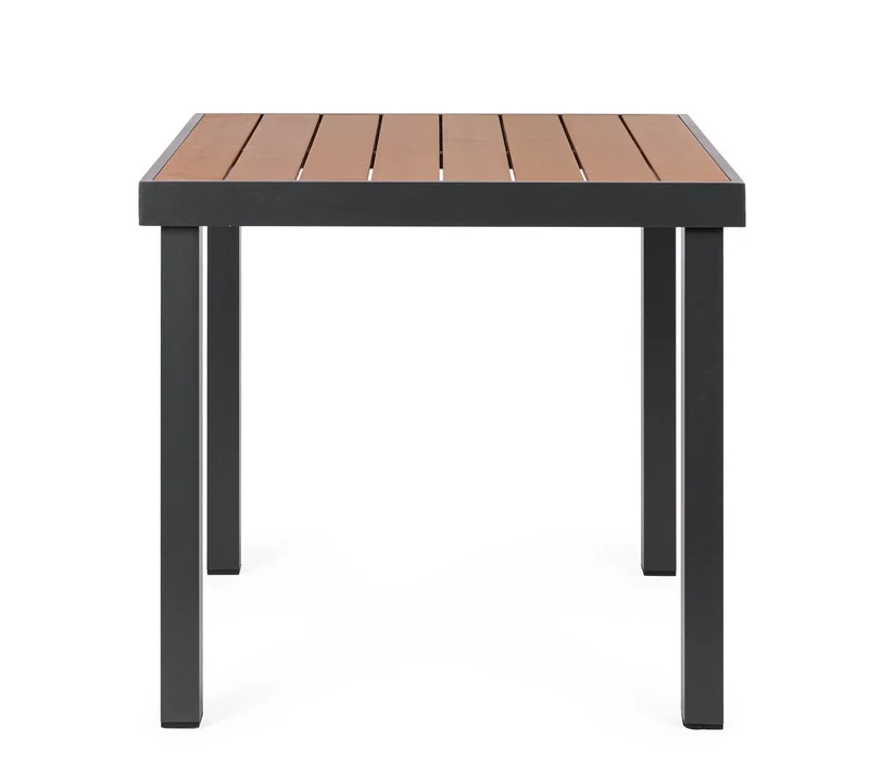 Tavolo "Niagara" struttura in alluminio verniciata a polvere piano in polywood per interni