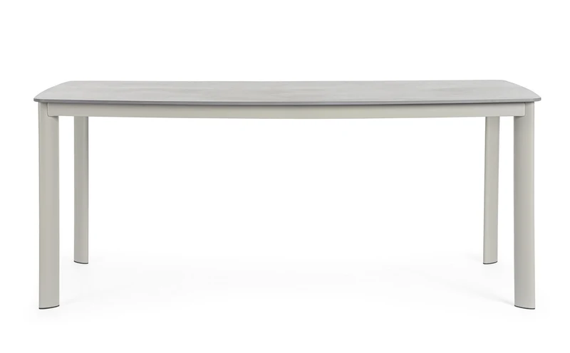 Tavolo "Alcora" struttura in alluminio verniciato a polvere 180 x h 75 cm per arredo casa