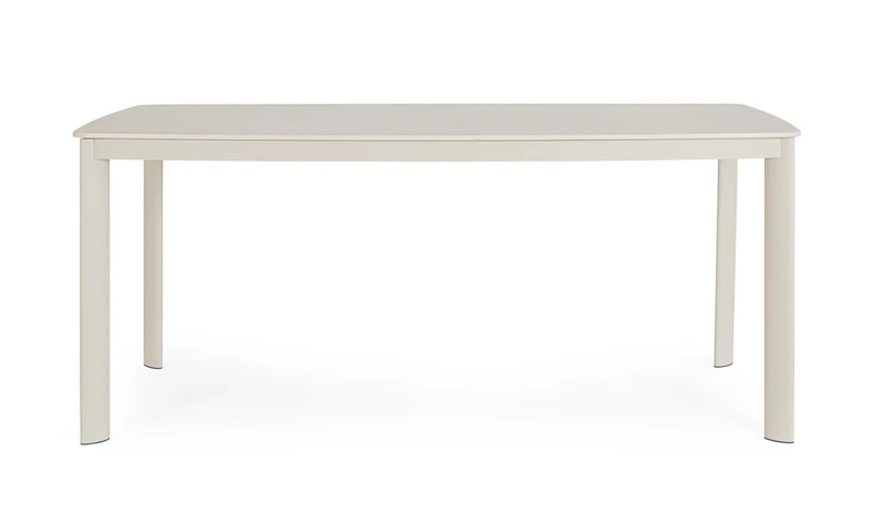 Tavolo "Alcora" struttura in alluminio verniciato a polvere 180 x h 75 cm per arredo casa