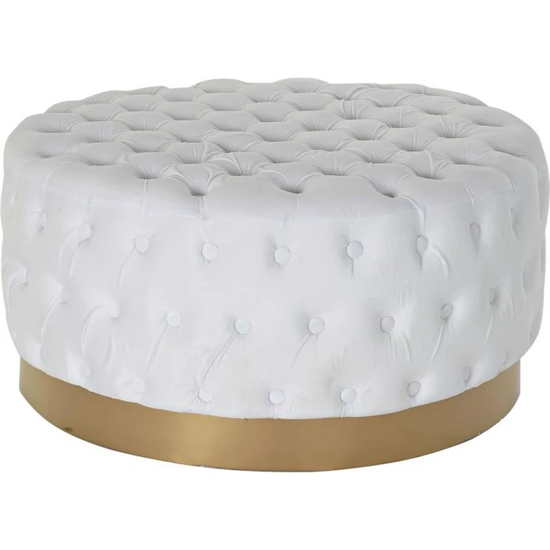 Pouff rotondo capitonnè glam