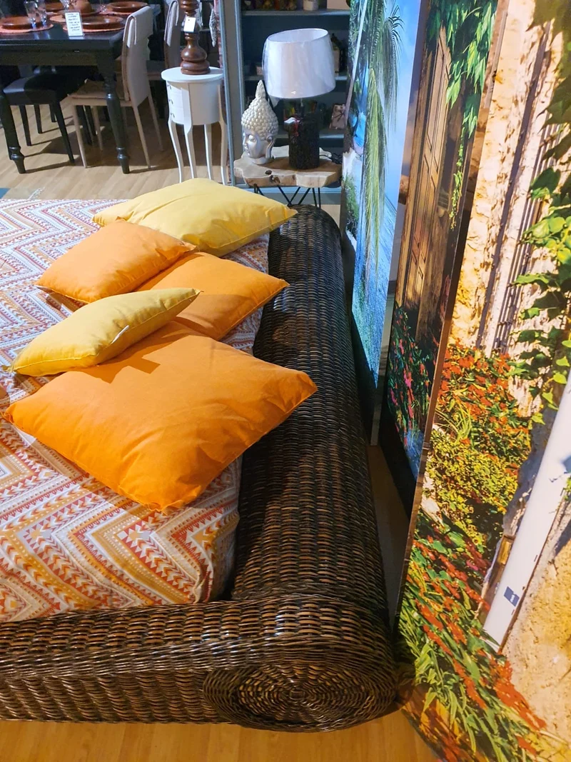 Letto Tatami Intrecciato con Fibra Naturale
