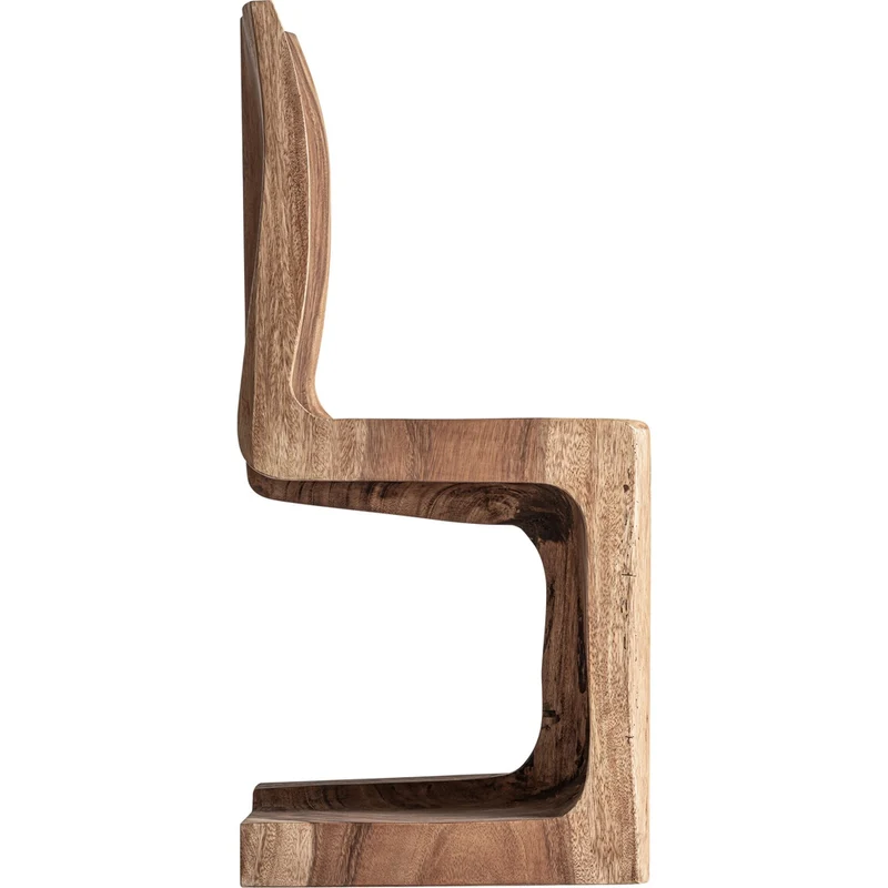 Sedia Scultorea Organic Luxury in Legno Massello di Suar