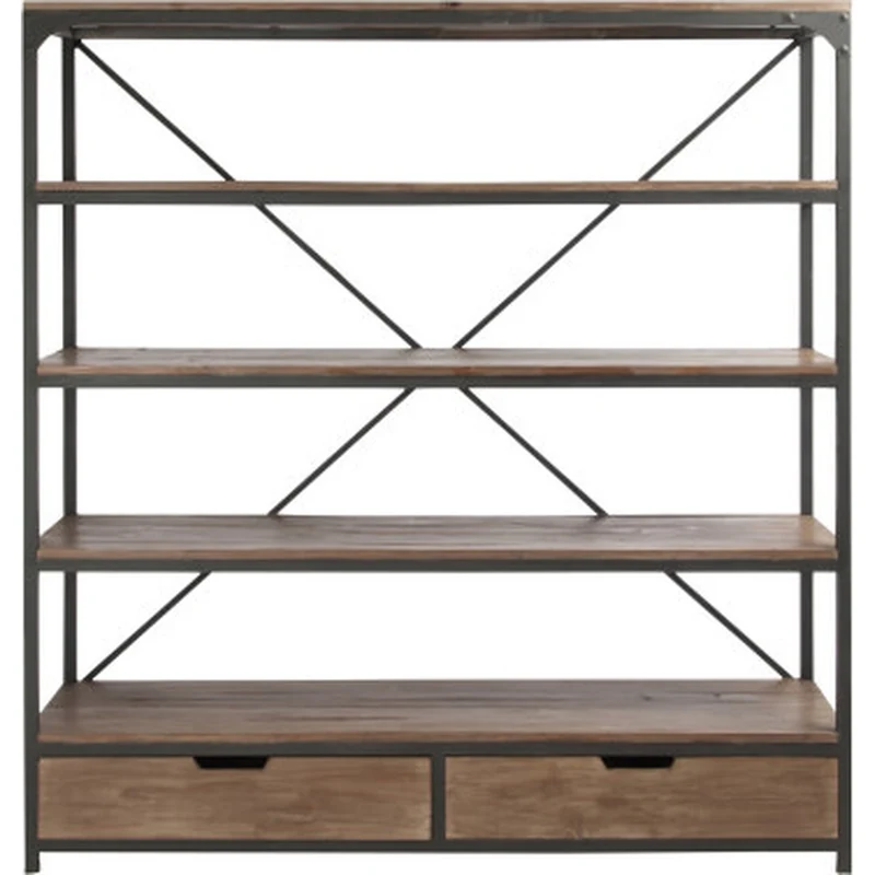 Libreria industrial nera
