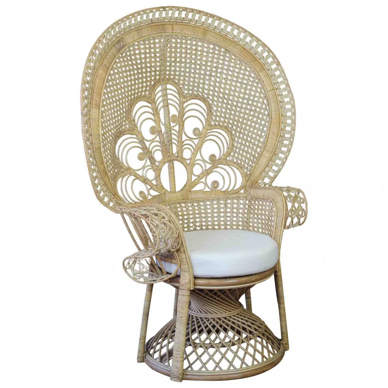 Poltrona Sunrise Esotica: Design a Ventaglio in Fibra Naturale per il Tuo Relax