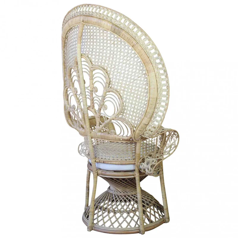 Poltrona Sunrise Esotica: Design a Ventaglio in Fibra Naturale per il Tuo Relax