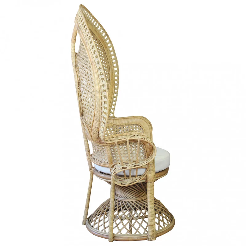 Poltrona Sunrise Esotica: Design a Ventaglio in Fibra Naturale per il Tuo Relax