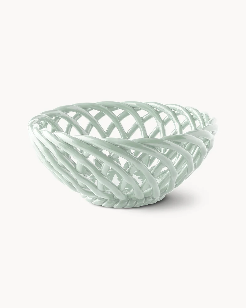 Bowl intrecciata a mano in ceramica Sicilia