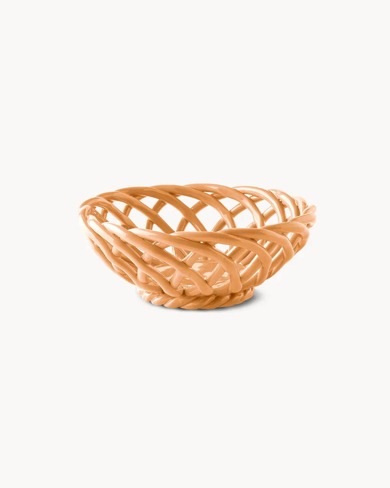 Bowl intrecciata a mano in ceramica Sicilia