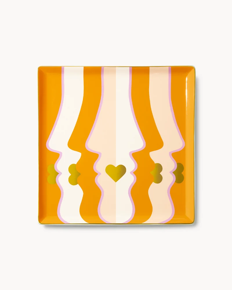 Vassoio decorativo in ceramica Beso