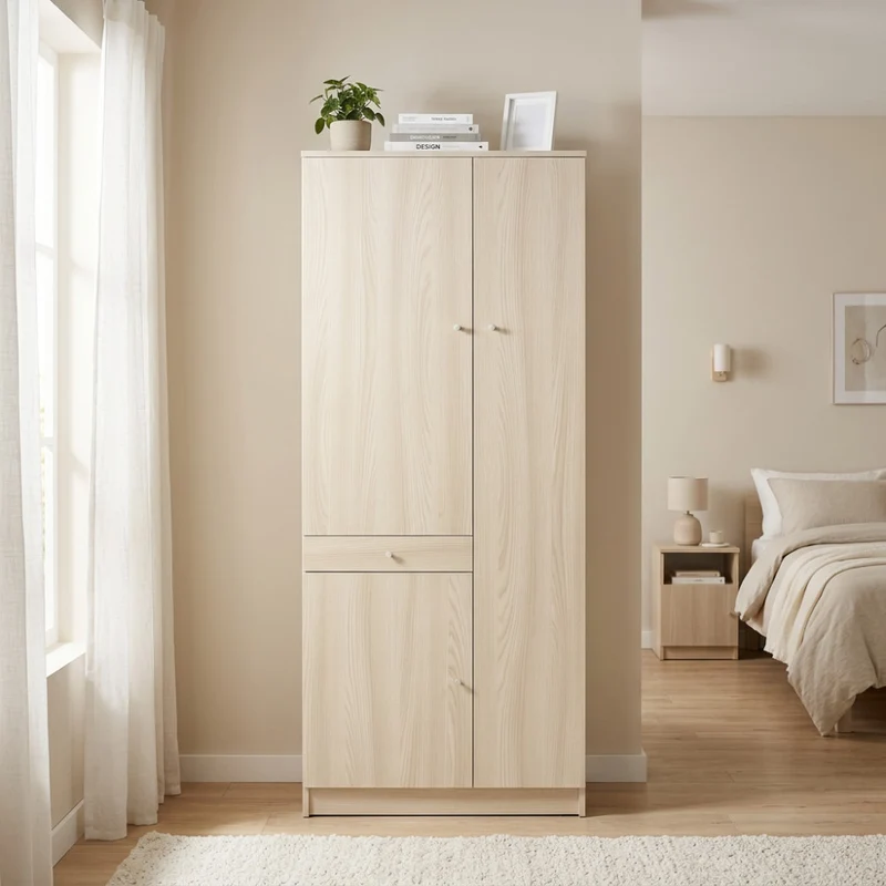 Armadio A32300OLK in MDF Finitura Olmo