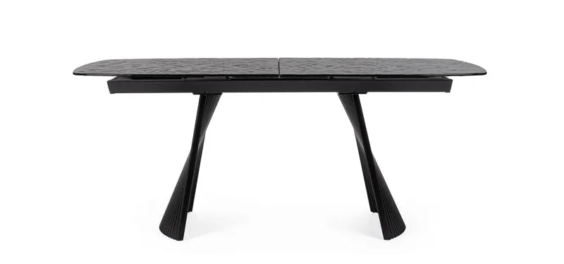 Tavolo "Oliver" allungabile in acciaio per sala da pranzo, da 180/220 x 90 cm