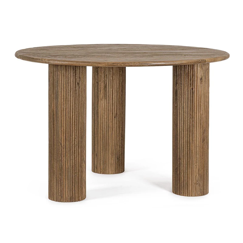 Tavolo "Dacca" in legno verniciato per sala da pranzo, da Ø 120 cm