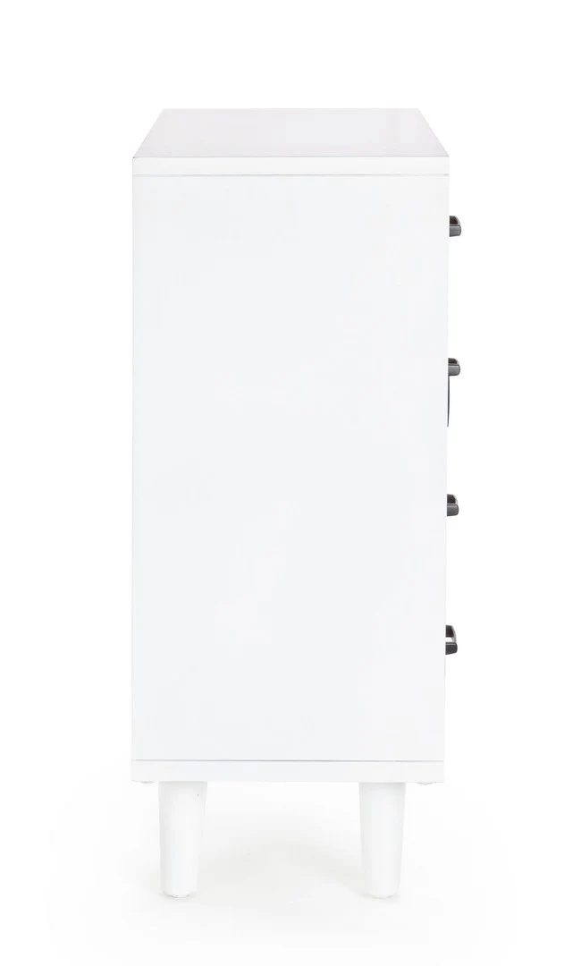 Credenza "Norsborg" struttura in legno di abete con cassetti e maniglie in ferro