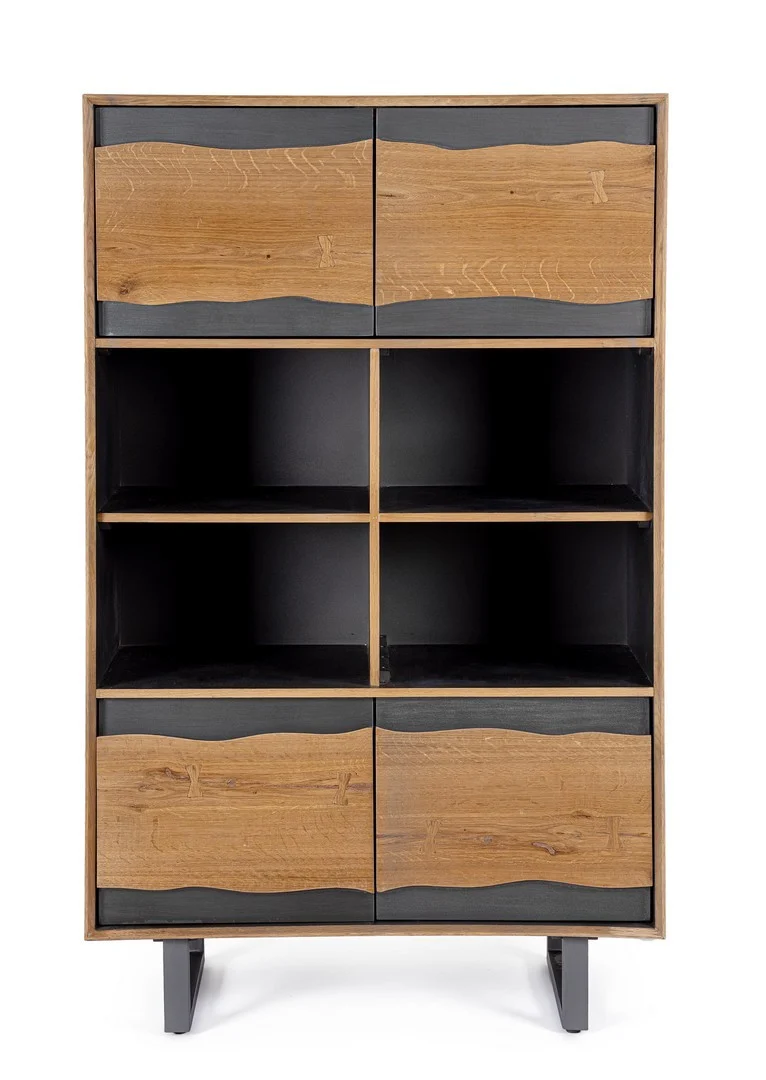 Cassettiera "Garwood" struttura in legno MDF con ante e cassetti