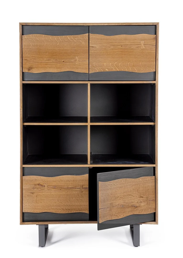 Cassettiera "Garwood" struttura in legno MDF con ante e cassetti