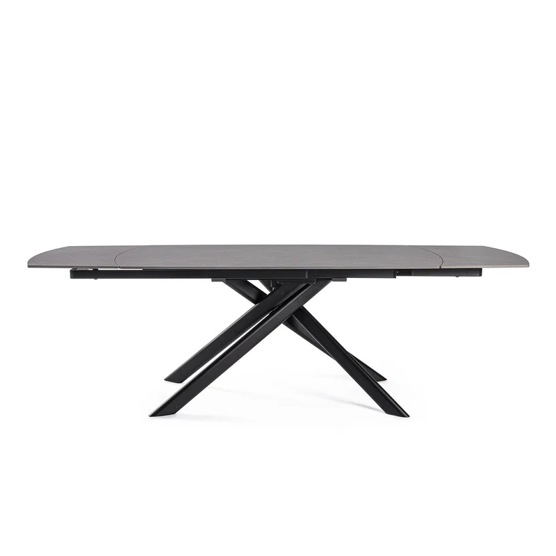 Tavolo "Joakim" allungabile in acciaio per sala da pranzo, da 160/240 x 90 cm