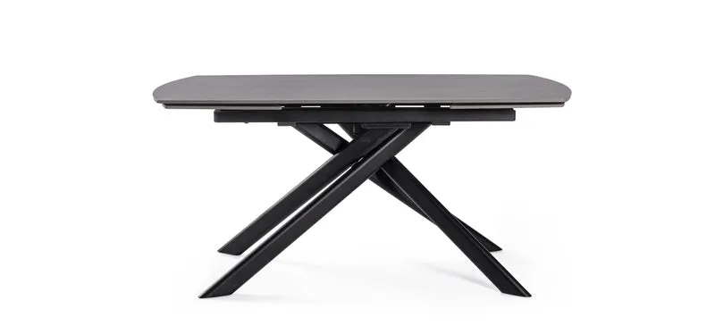 Tavolo "Joakim" allungabile in acciaio per sala da pranzo, da 160/240 x 90 cm