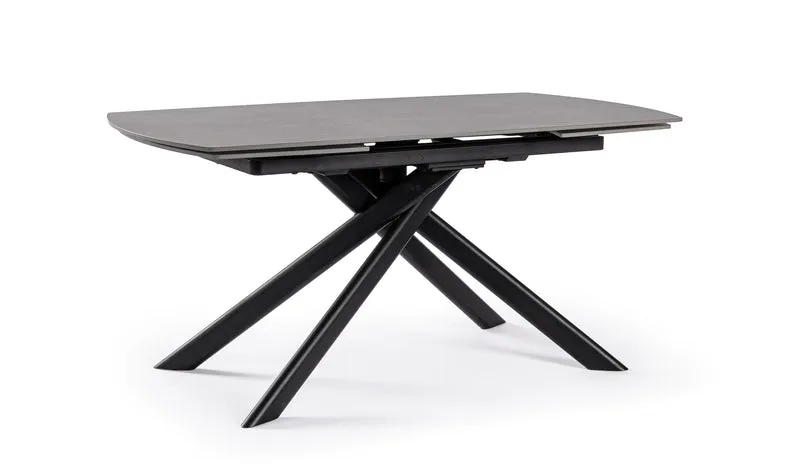 Tavolo "Joakim" allungabile in acciaio per sala da pranzo, da 160/240 x 90 cm