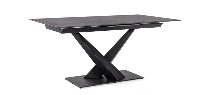 Tavolo "Johannes" allungabile in acciaio per sala da pranzo, da 160/200x 90 cm