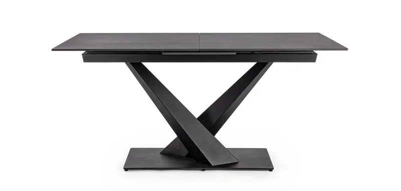 Tavolo "Johannes" allungabile in acciaio per sala da pranzo, da 160/200x 90 cm
