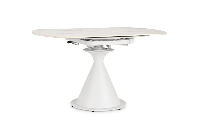 Tavolo "Jonni" in acciaio verniciato per sala da pranzo, da Ø 85 - 135 cm