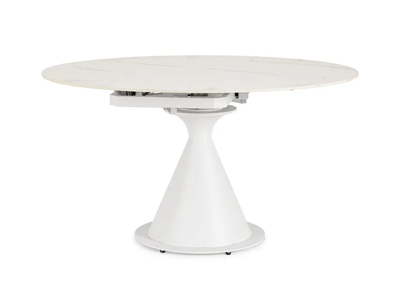 Tavolo "Jonni" in acciaio verniciato per sala da pranzo, da Ø 85 - 135 cm