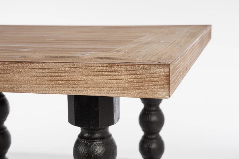 Tavolo "Nereide" in legno di abete per sala da pranzo, da 198 x 94 cm