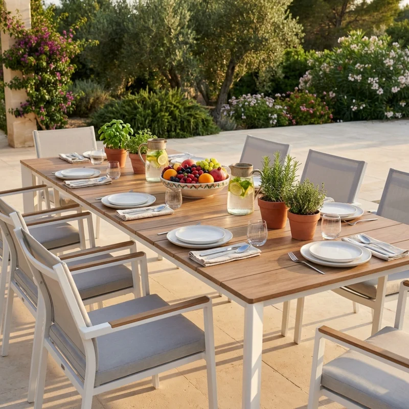 Tavolo da Giardino Sacramento Alluminio Allungabile