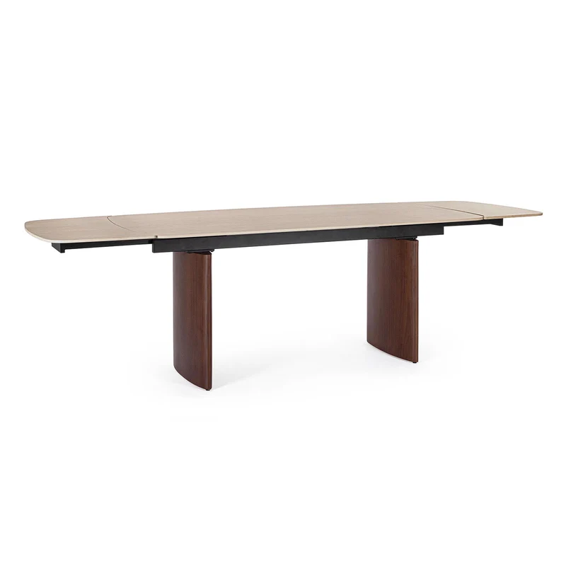 Tavolo "Mailis" allungabile in gres porcellanato per sala da pranzo, da 180/260 x 90 cm